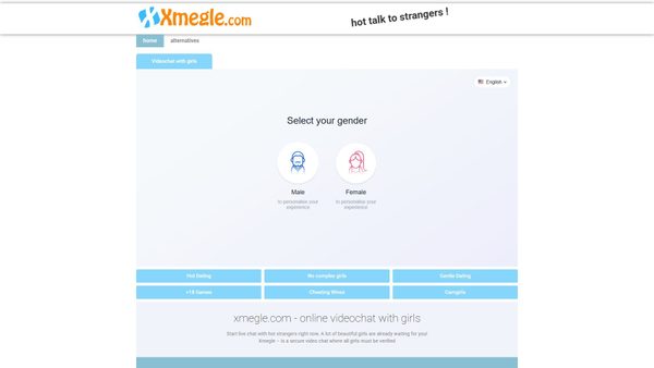 xmegle.com screenshot