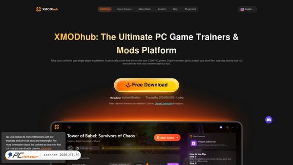 xmodhub.com screenshot