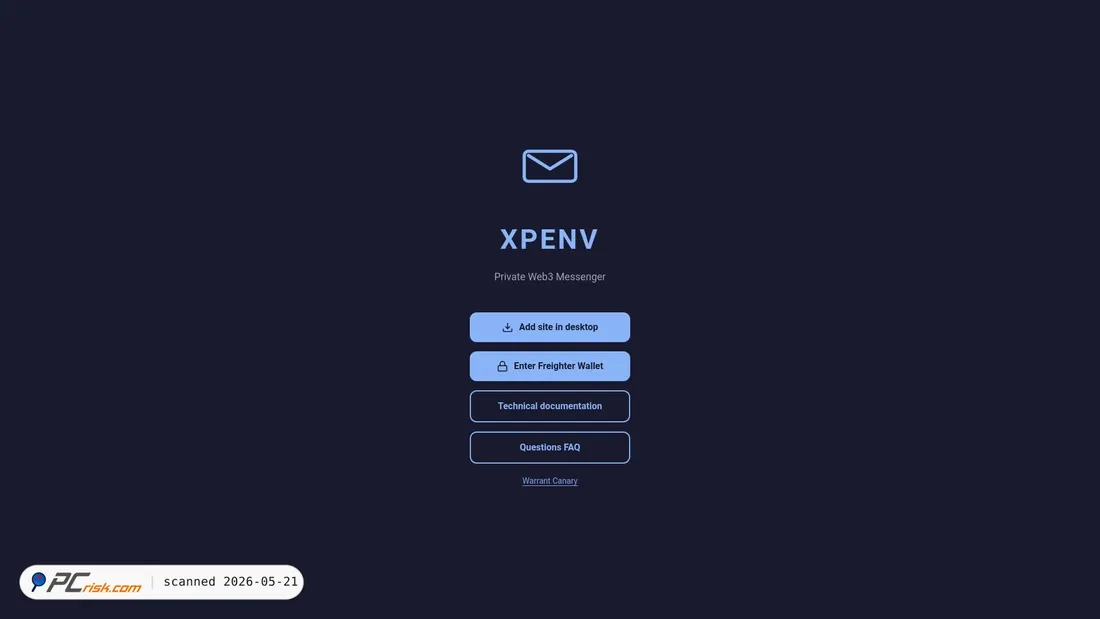Screenshot of xpenv.com