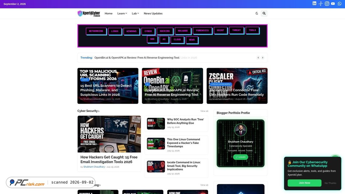 Screenshot of xpert4cyber.com