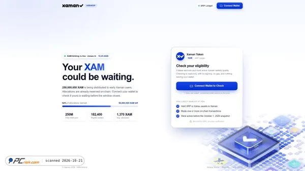 Zrzut ekranu xrpl-xaman.com