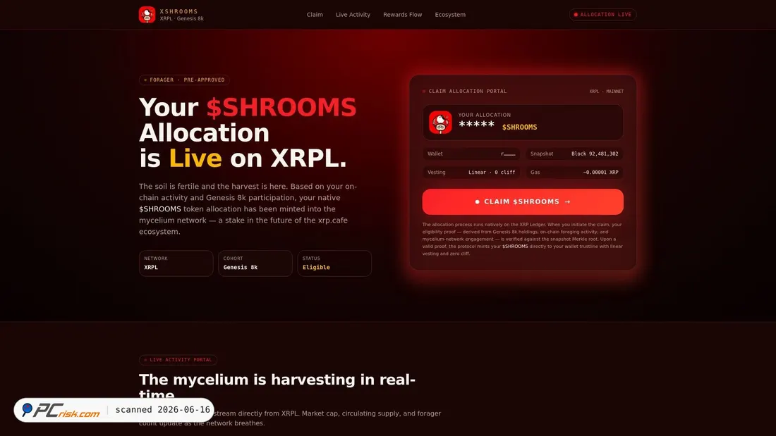 Screenshot di xrplcafelabs.com
