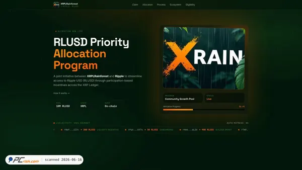 xrplrainforests-rlusd.com screenshot