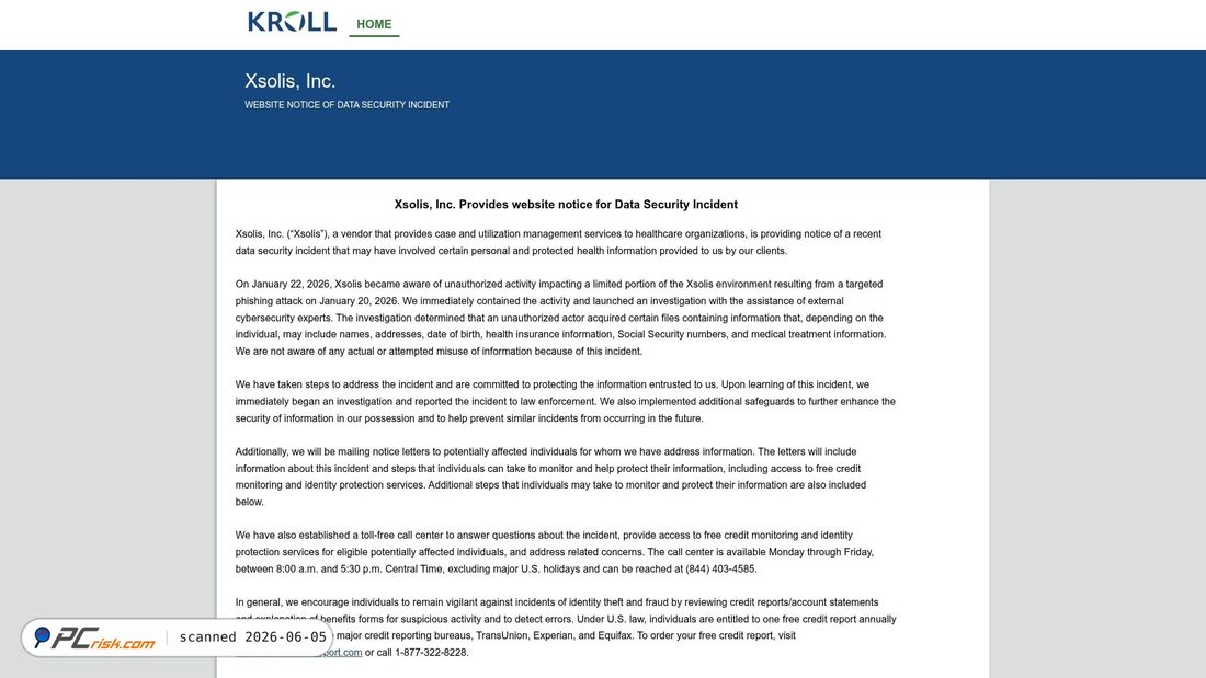 Screenshot of xsolisdataincident.com