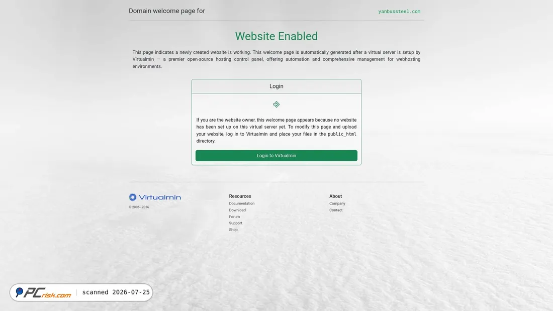 Screenshot of yanbussteel.com