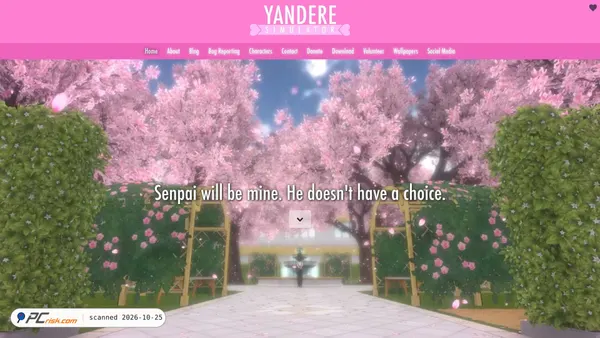 yanderesimulator.com screenshot
