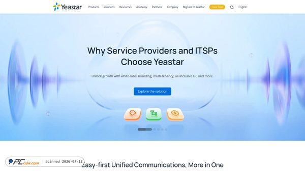 yeastar.com screenshot
