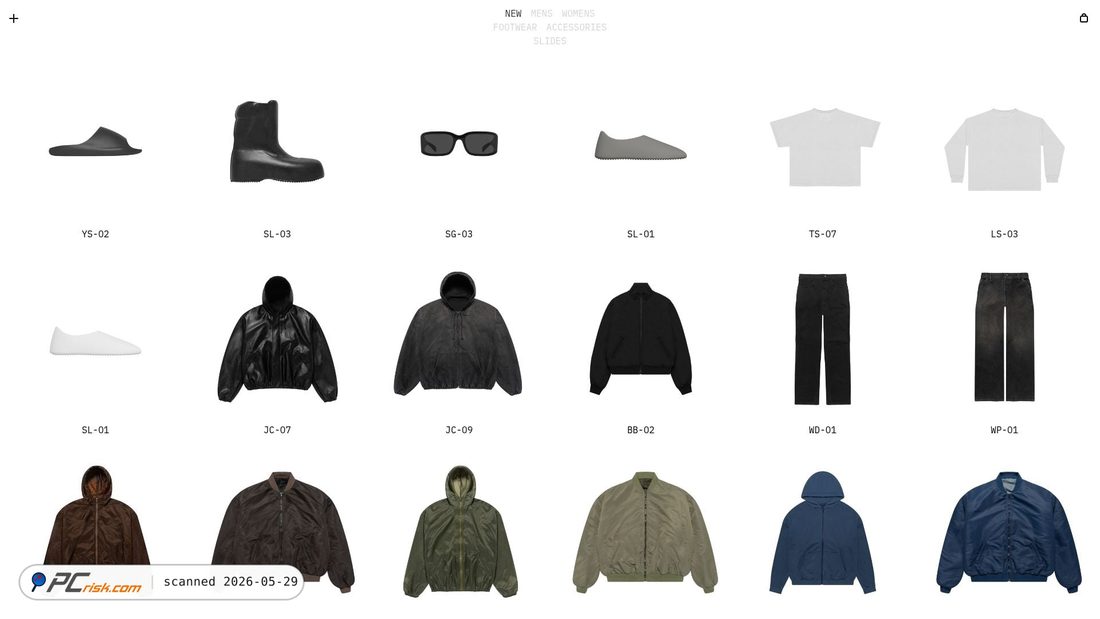 Zrzut ekranu yeezy.com