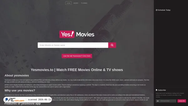 yesmovies.ag screenshot
