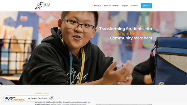 yessinstitute.org screenshot