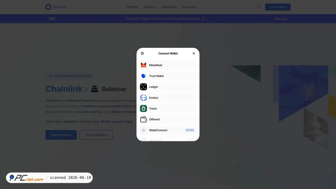 Screenshot of yfibalancer.finance