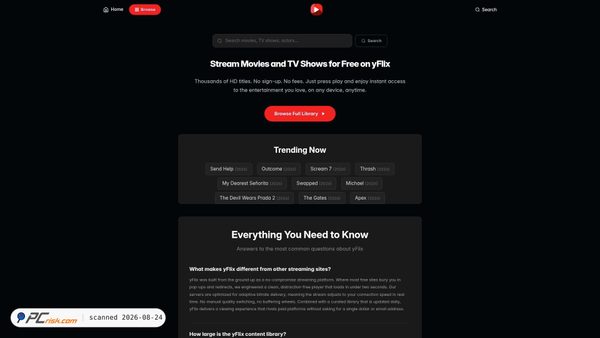 yflix.ws Screenshot