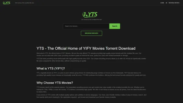yifytorrent.net screenshot