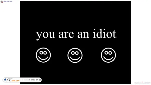 youareanidiot.cc screenshot
