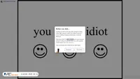 Captura de ecrã de youareanidiot.cc