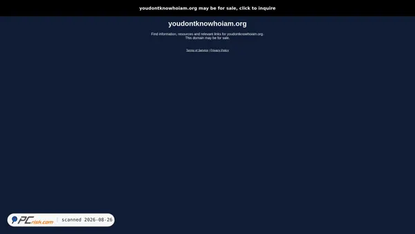 youdontknowhoiam.org screenshot