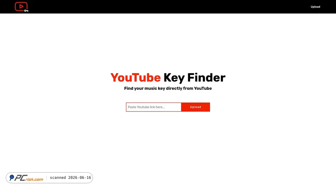 Zrzut ekranu youtubekeyfinder.com