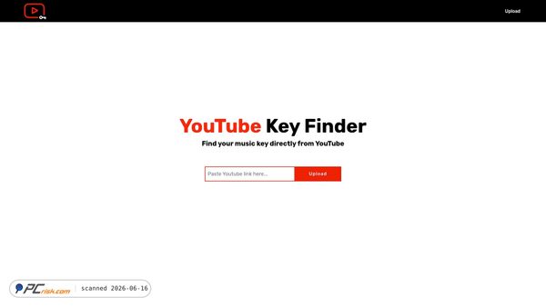 youtubekeyfinder.com screenshot