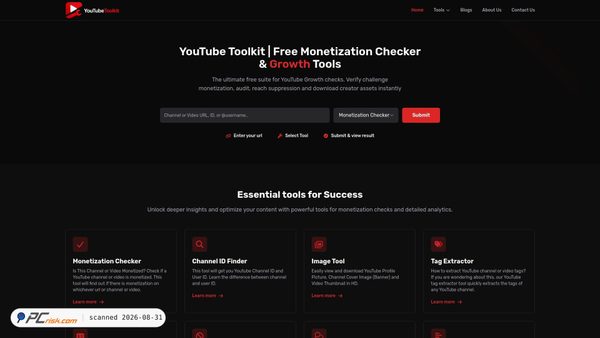 youtubetoolkit.com Screenshot