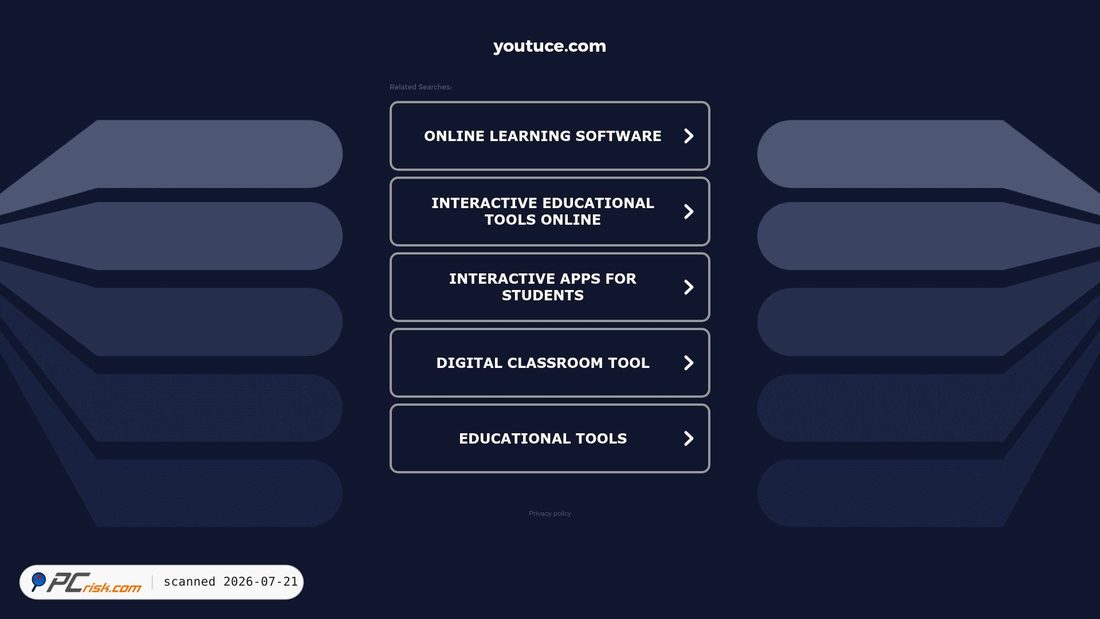 Screenshot of youtuce.com