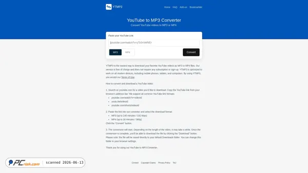 yt2mp3.gs screenshot