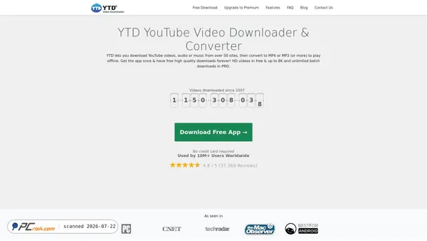 ytddownloader.com screenshot