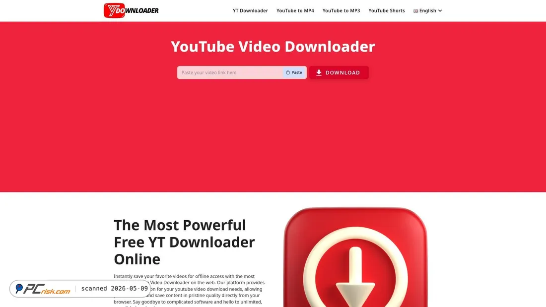 Screenshot of ytdownloader.io