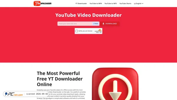 ytdownloader.io screenshot