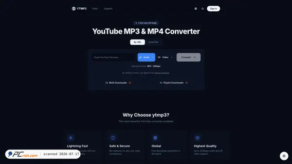 ytmp3.co.uk screenshot
