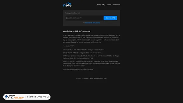 ytmp3.gl screenshot