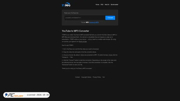 Screenshot di ytmp3.gl