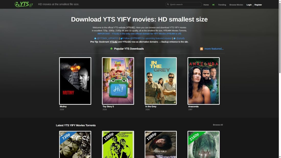 Screenshot di yts.torrentbay.st