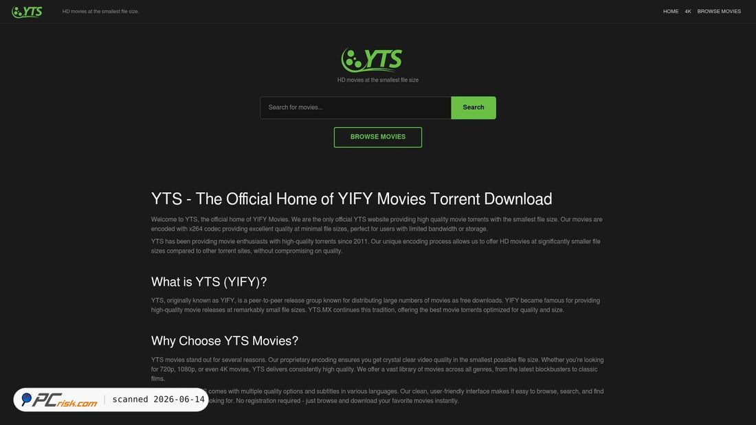 Screenshot of ytsfree.com