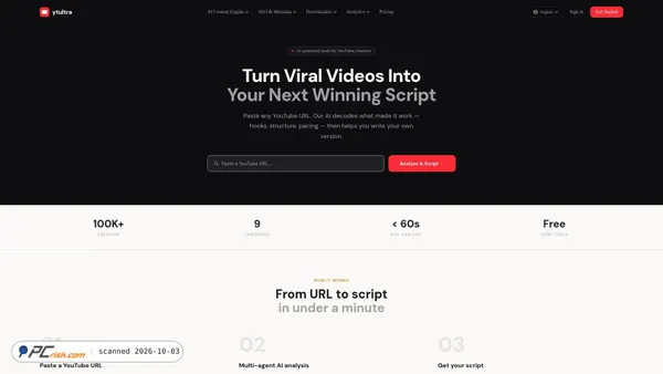 ytultra.com screenshot