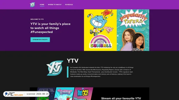 ytv.com screenshot