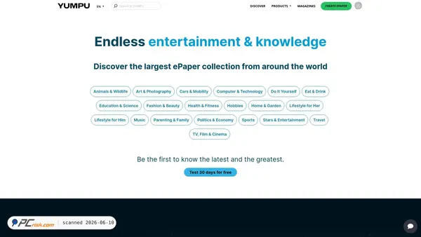 yumpu.com screenshot
