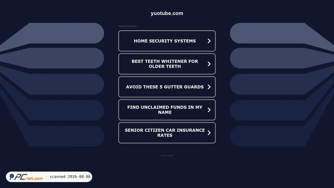 Screenshot of yuotube.com