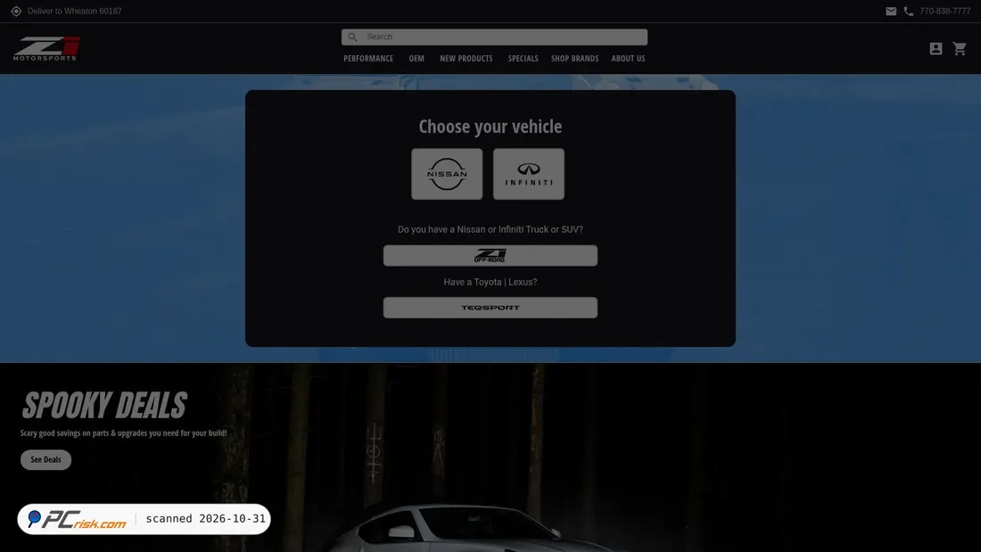 Screenshot of z1motorsports.com