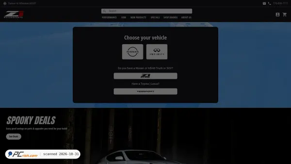 z1motorsports.com Screenshot