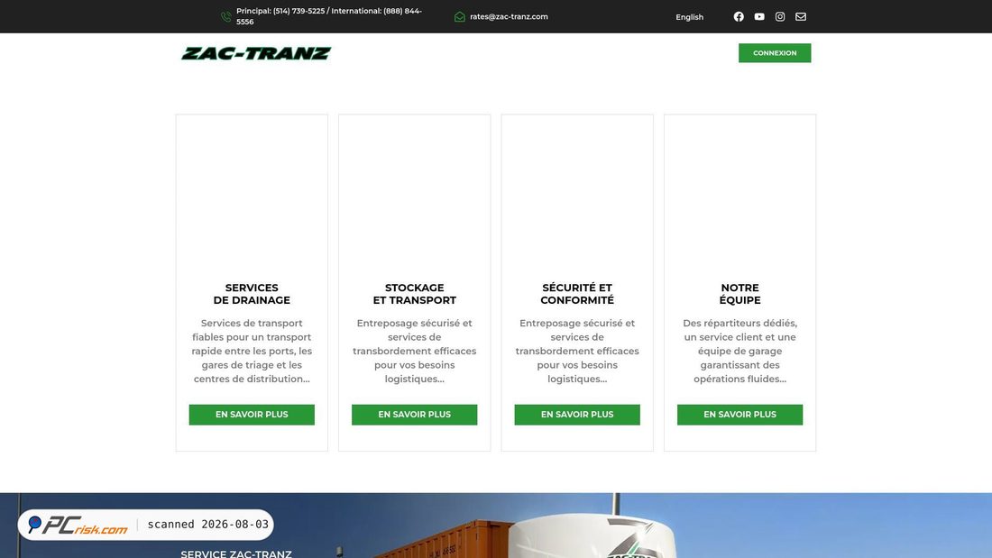 Screenshot of zac-tranz.com