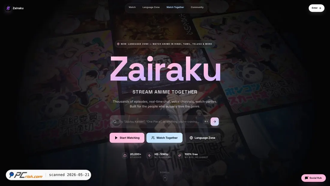 Screenshot of zairaku.site