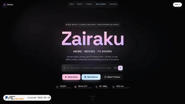 zairaku.site screenshot