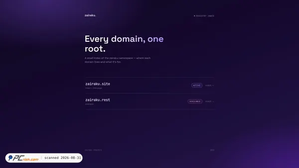 zairaku.site screenshot