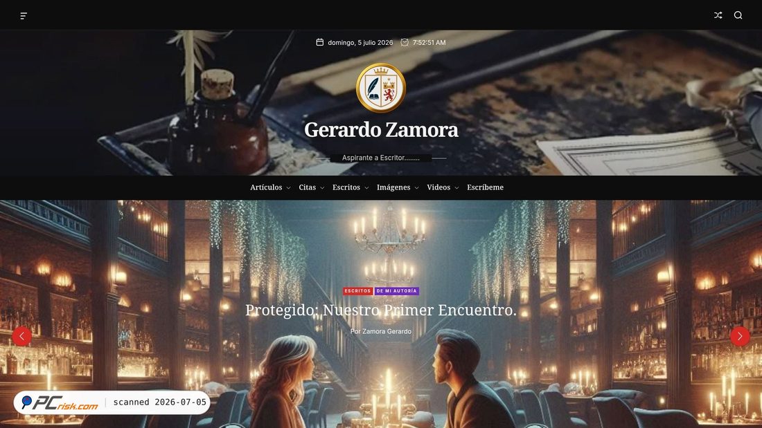 Screenshot di zamoragerardo.com