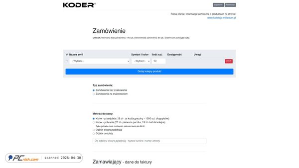 zamowienia.koder.com.pl screenshot