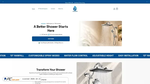 zanderhome.com Screenshot