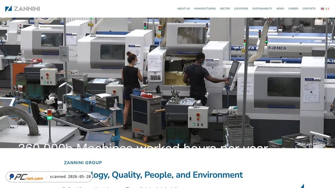 Screenshot of zannini.com
