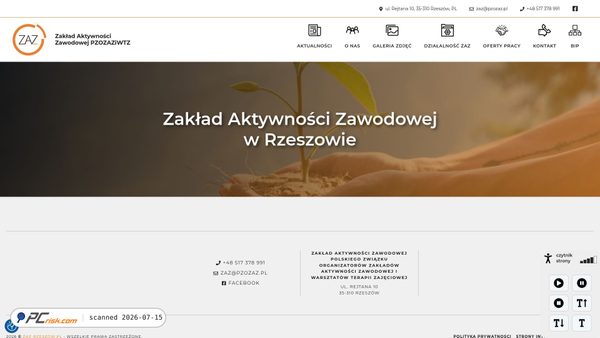 zaz-rzeszow.pl screenshot