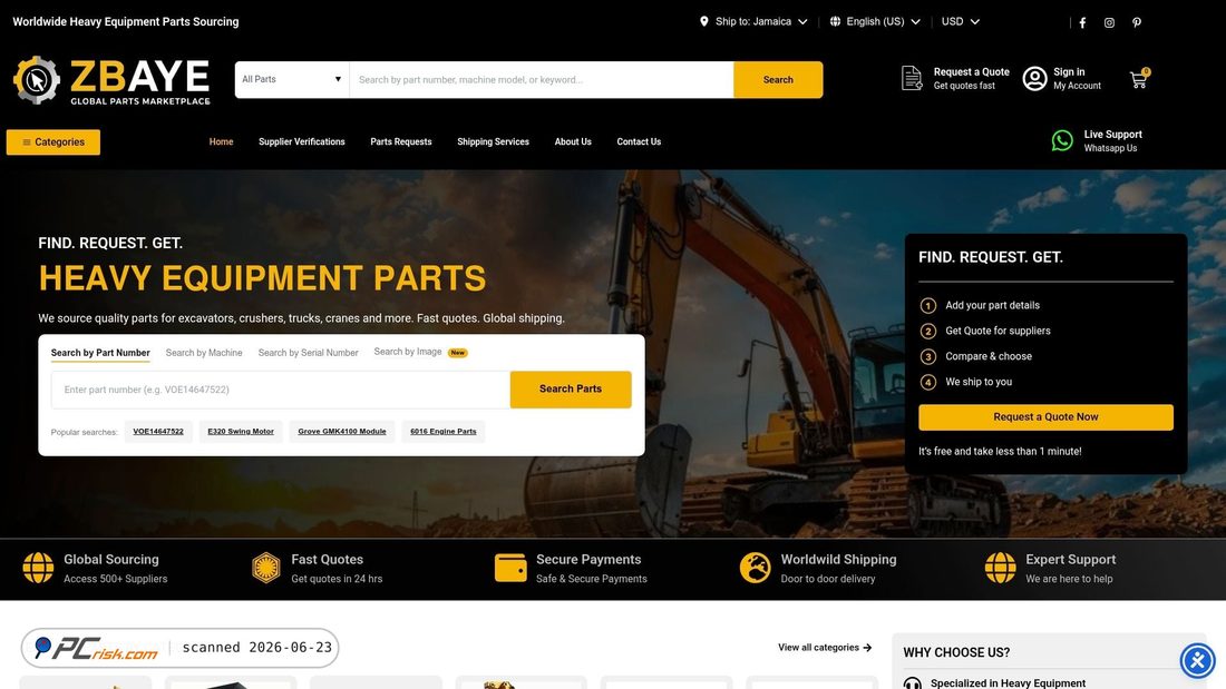 Screenshot of zbaye.com