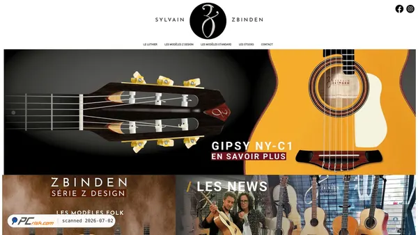 zbinden-luthier.com screenshot